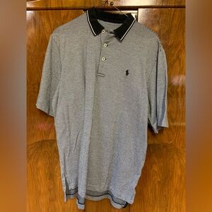 Black and White Polo Shirt with Modern Contrast